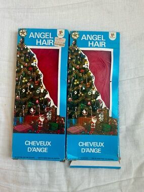 Vintage Angel Hair Christmas Tree Decor NIP